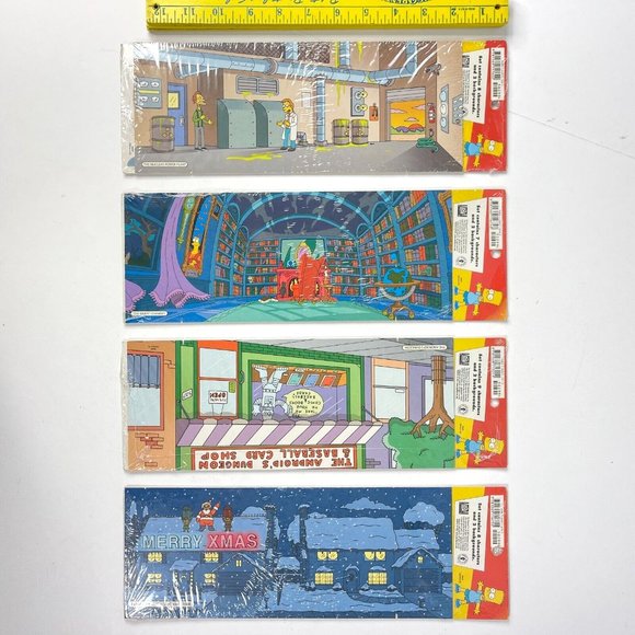 The Simpsons Vtg 4 Pop Out People 2001 Episode Sets Christmas Terror Comic Book - Picture 9 of 11